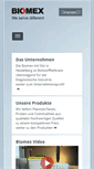 Mobile Screenshot of biomex.de